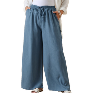 Hooever linen blend pants Lrg casual comfy minimalist travel‎ beachy